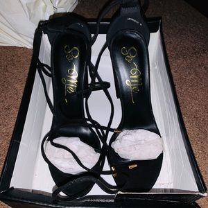 Fashion Nova lace up heels